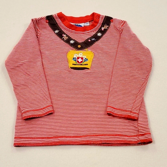 Adorable Swiss Cow Bell Long Sleeve Tshirt - Picture 1 of 7